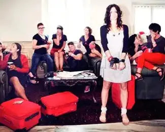 HenStagPortugal Red Briefcase