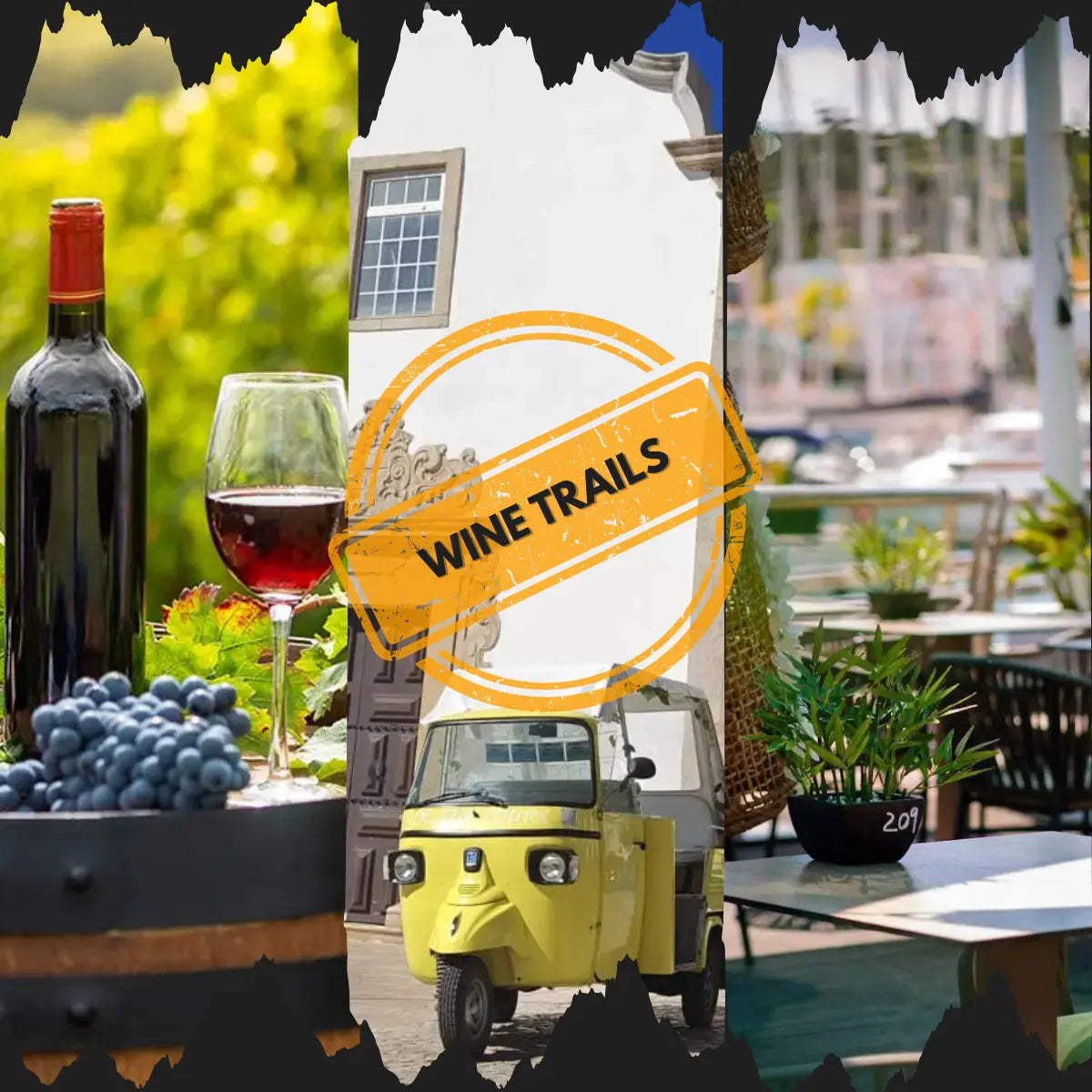 Wine, Winery and Tapas Tour & Tuk Tuk Old Town & Feast by the Sea HenStagPortugal