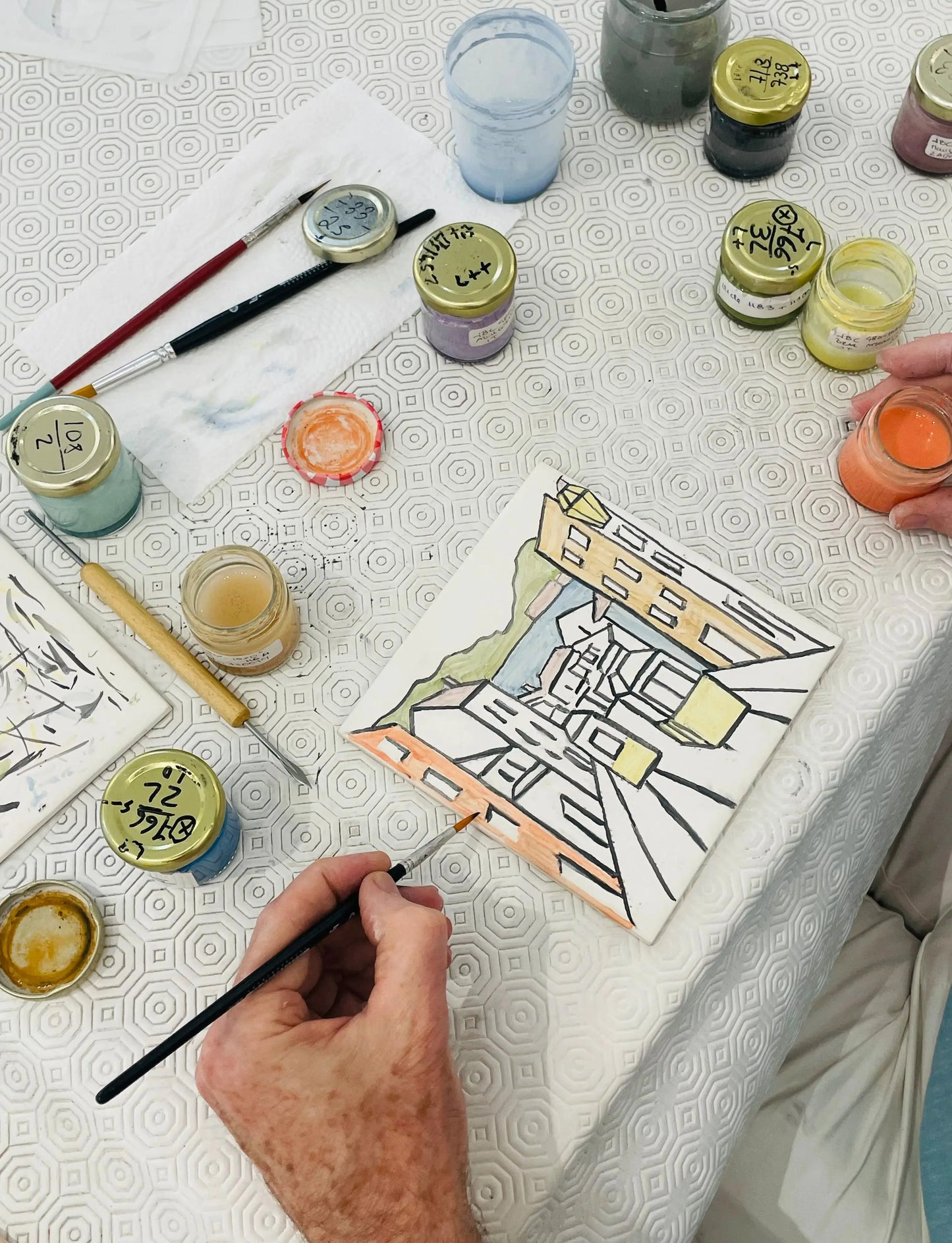 HenStagPortugal Tile Painting Workshop