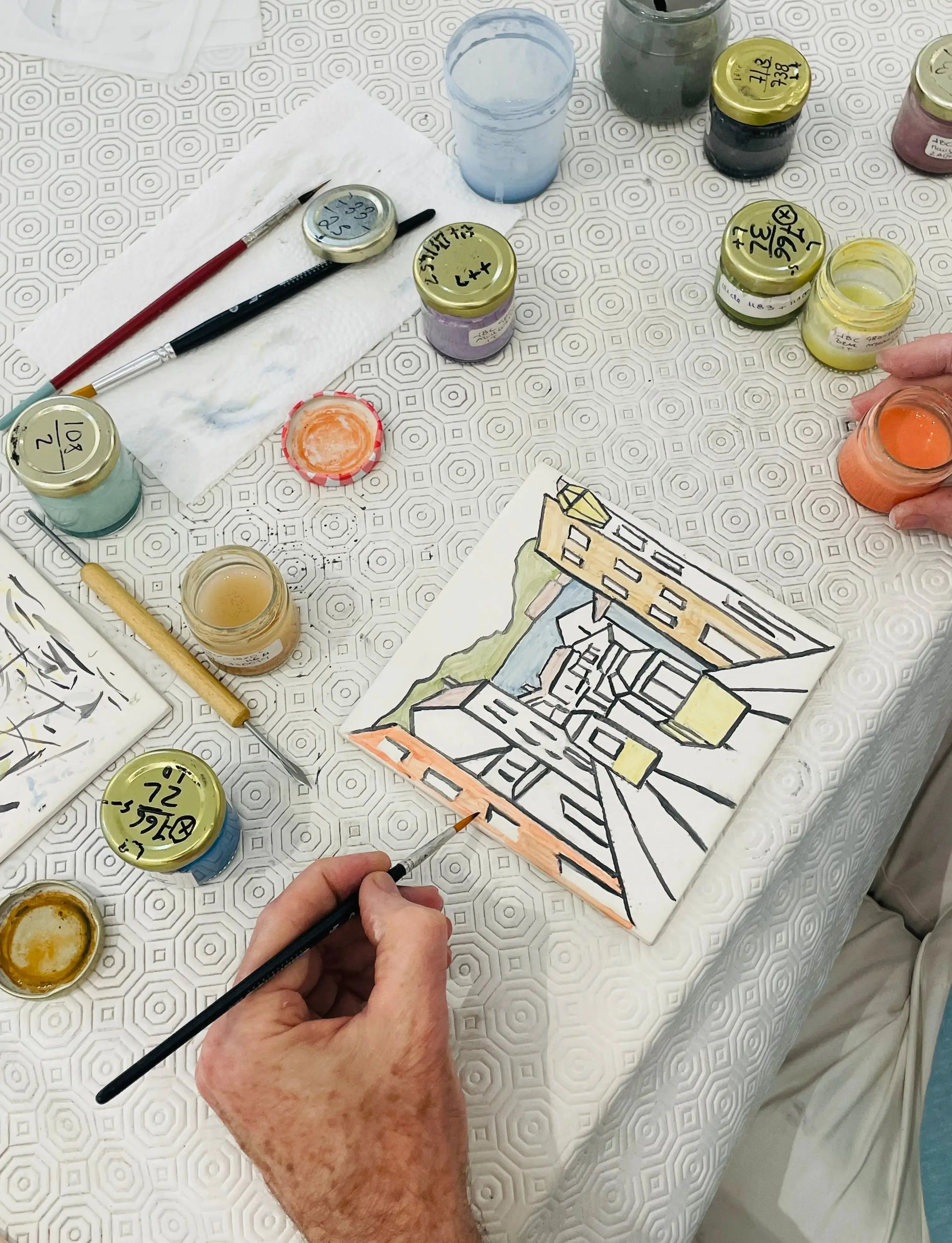 HenStagPortugal Tile Painting Workshop