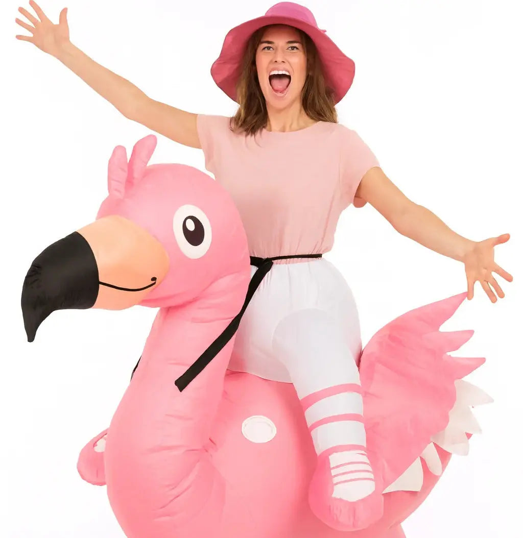 Inflatable Flamingo Costume HenStagPortugal
